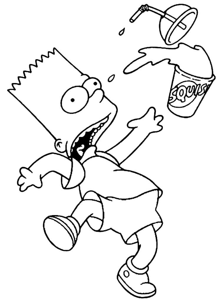 desenho do bart simpson mandrake