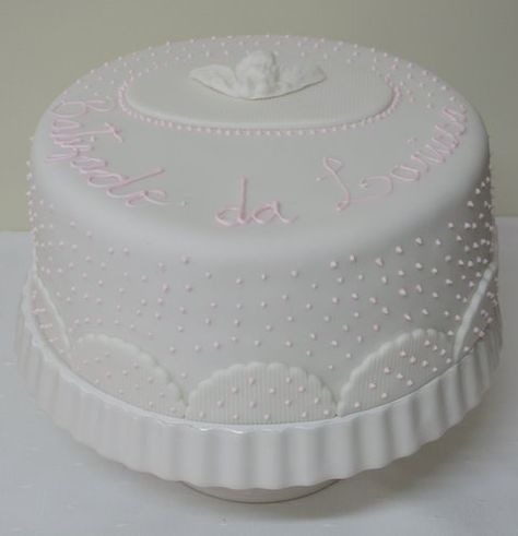 bolo de batizado feminino