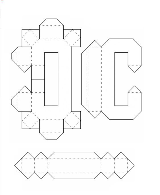 Como Fazer Letras 3d Como Fazer Em Casa Com Moldes