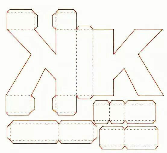 Como Fazer Letras 3d Como Fazer Em Casa Com Moldes