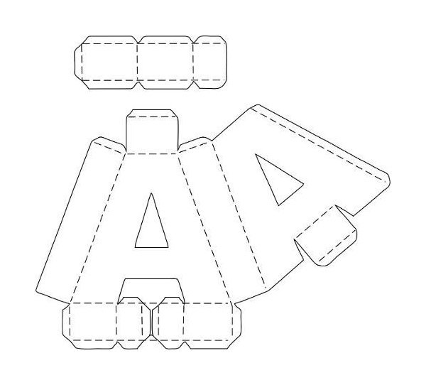 Como fazer letras 3d