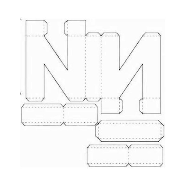 Como fazer letras 3D - Como fazer em casa Com moldes