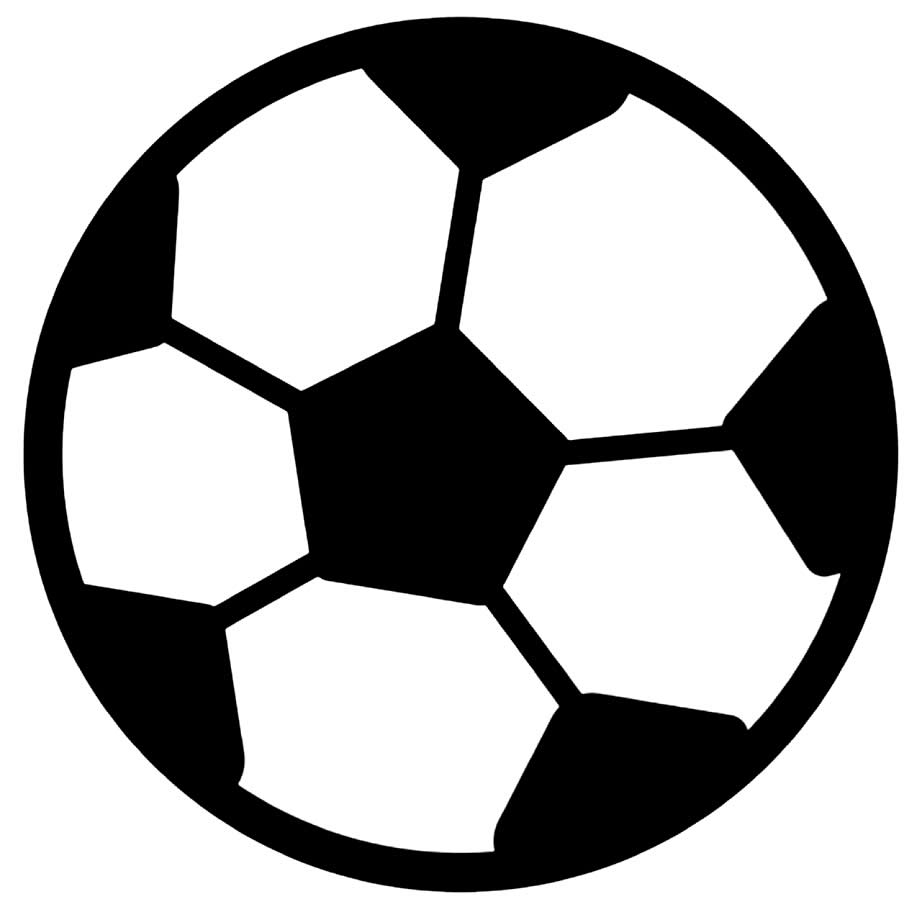 Desenho de bola de futebol para colorir