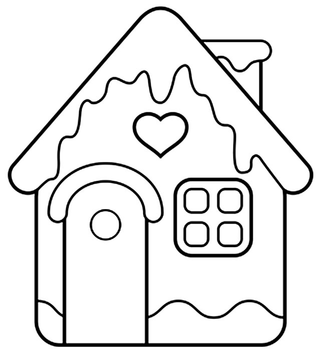 Desenho de casa para pintar