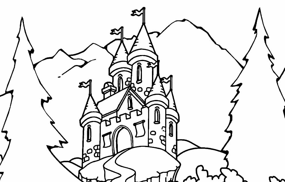 Desenho de castelo