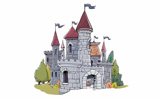 Desenho de castelo