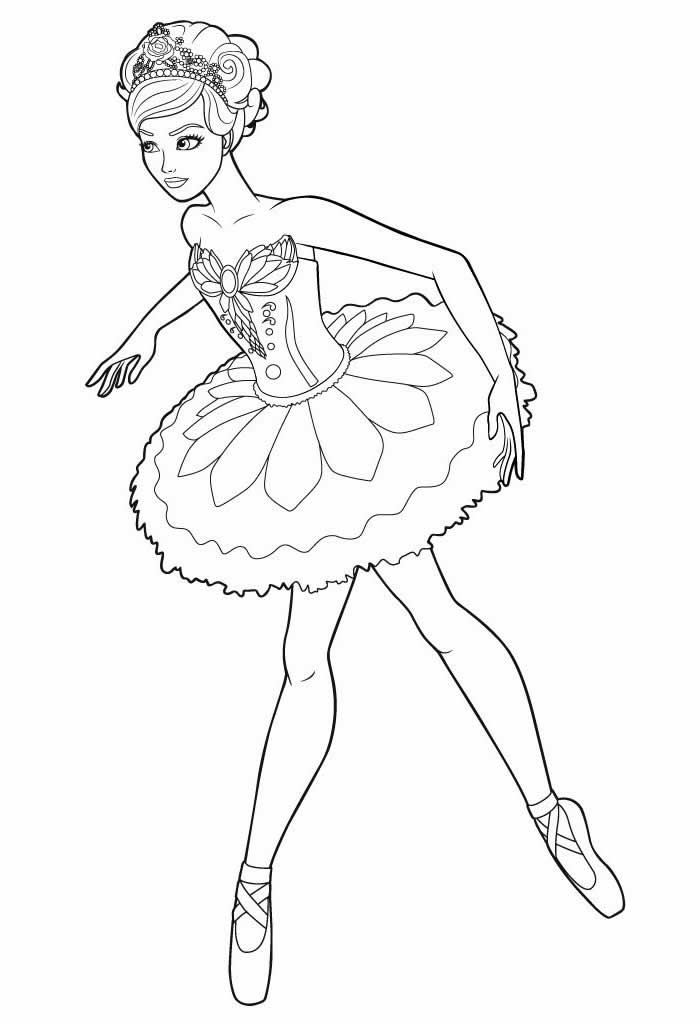 Desenho de Bailarina para pintar