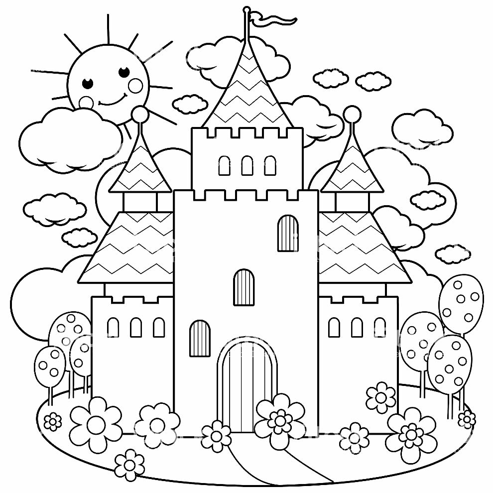 Imagem de castelo para pintar