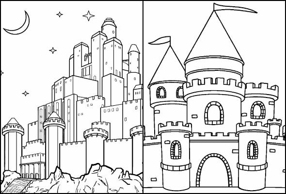 Desenhos para colorir de Castelo
