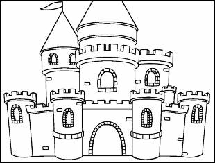 Desenhos para colorir de Castelo