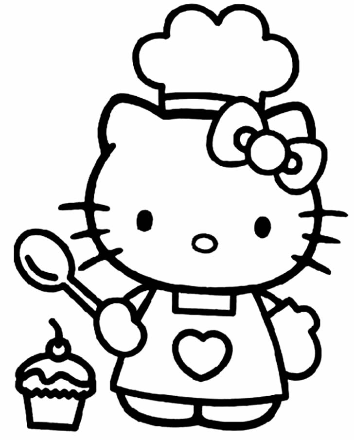 Desenho da Hello Kitty para colorir