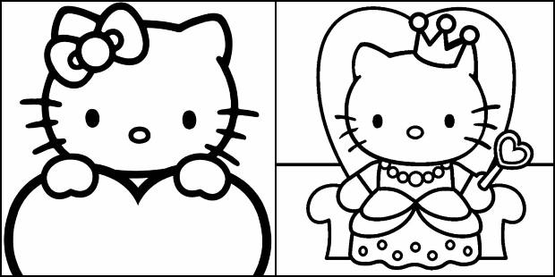 Desenhos para colorir da Hello Kitty