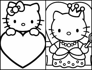 Desenhos para colorir da Hello Kitty