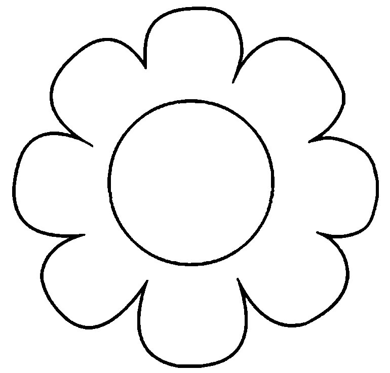 Molde de flor de papel simples