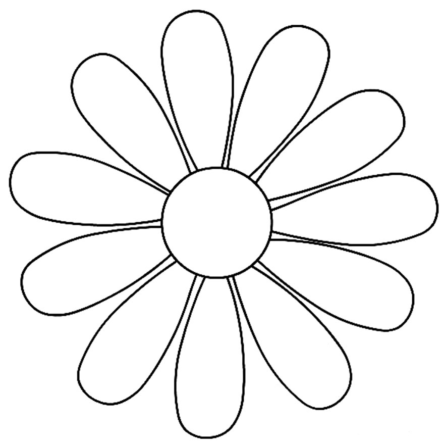 Molde para flor de papel