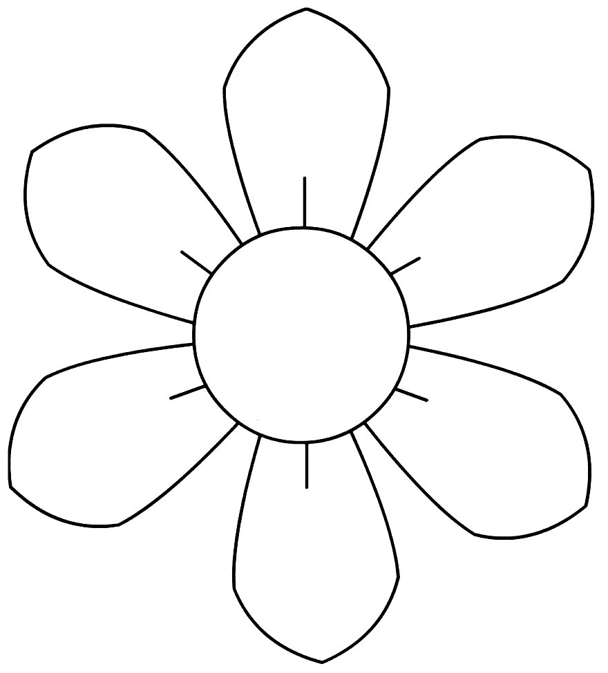 Molde de flor de papel simples