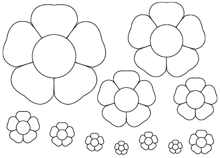 Moldes para Flores de Papel - Como fazer em casa