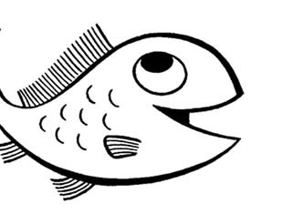 Desenhos de Peixinho para colorir