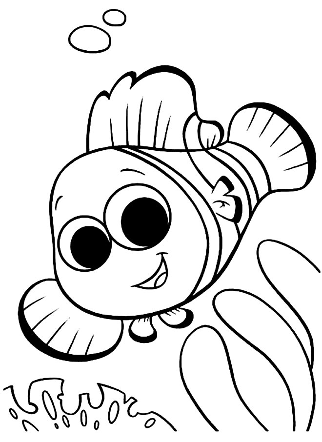 Desenho de peixinho para pintar