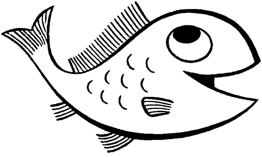 Desenho de peixinho para colorir