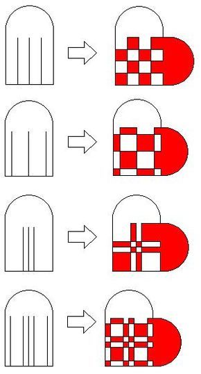 cesta de coração  dinamarquês