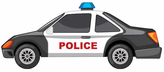 Desenho de Carro de Polícia