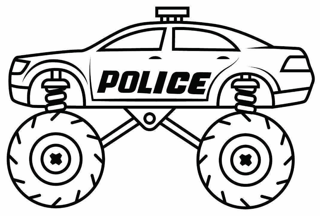 Desenho de carro de polícia