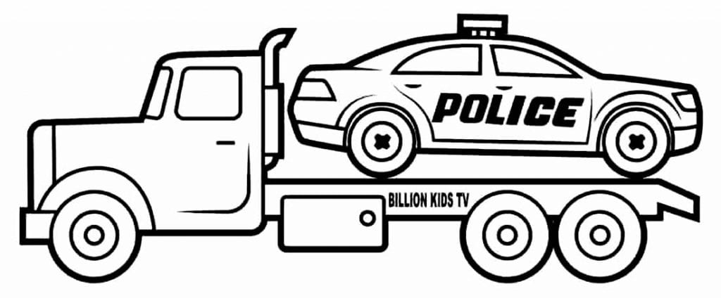 30+ Desenhos de Carros de Polícia para colorir - Como fazer em casa