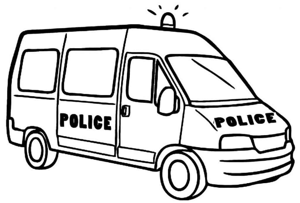 30+ Desenhos de Carros de Polícia para colorir - Como fazer em casa