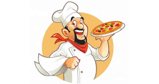 Desenho de Pizzaiolo