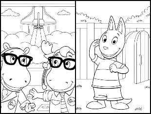 Desenhos dos Backyardigans para imprimir e colorir