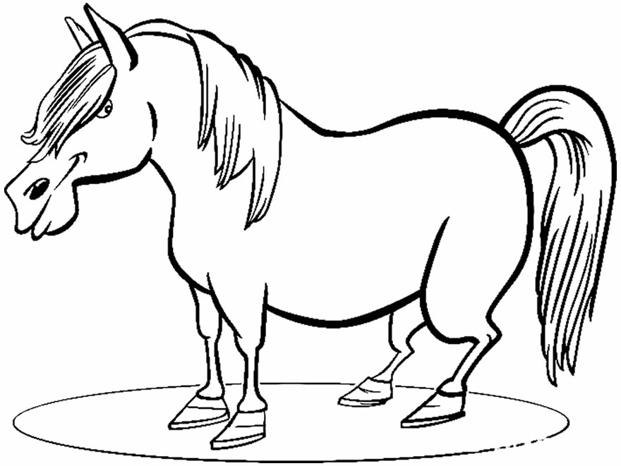 Imagem de cavalo para colorir