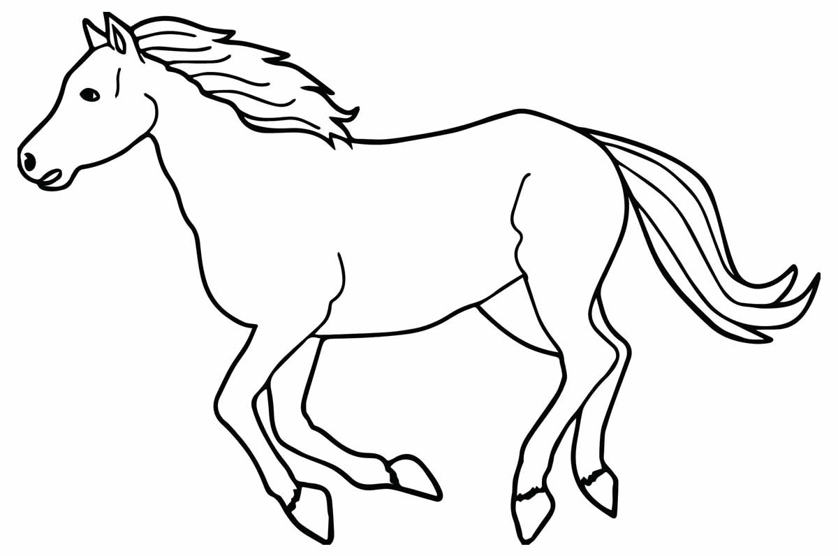 Desenho de Cavalo para colorir