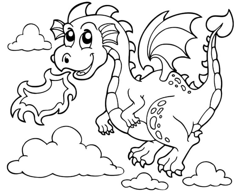 50+ Desenhos para colorir de Dragão - Como fazer em casa