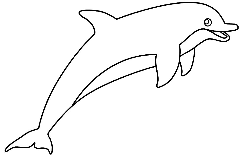 Molde de golfinho para imprimir
