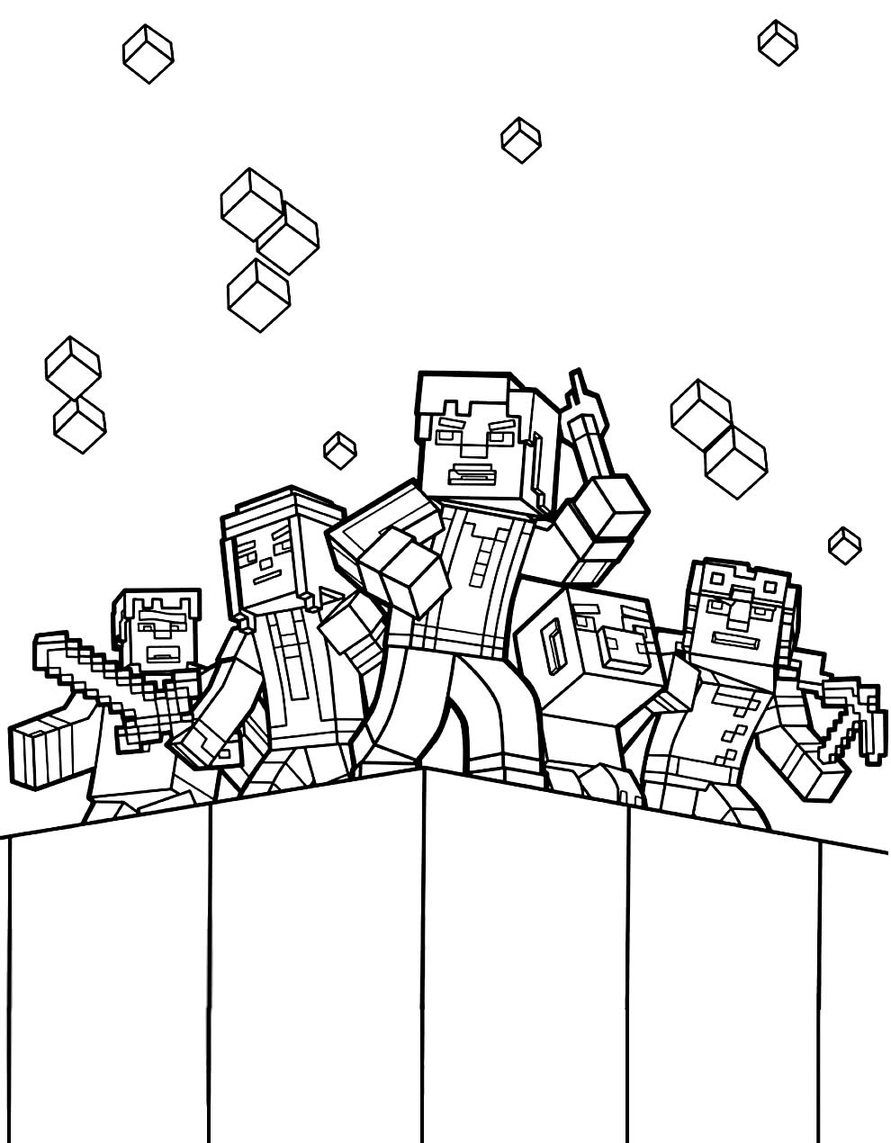 Desenhos De Minecraft Para Colorir E Imprimir Imagesee