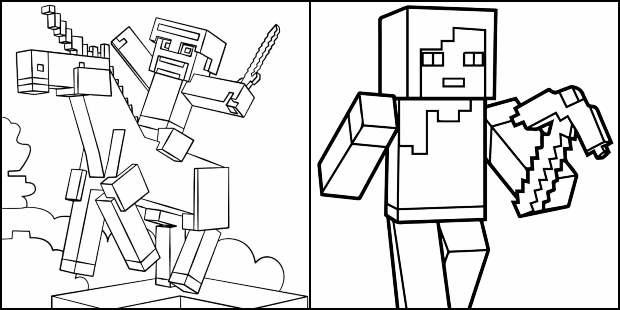 30+ Desenhos de Minecraft para imprimir e colorir - Como fazer em casa