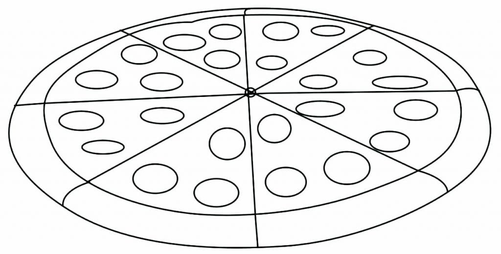 50+ Desenhos de Pizza para colorir - Como fazer em casa