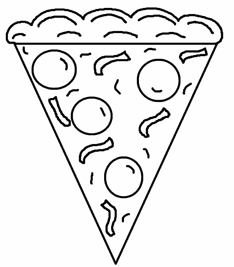 Imagem de pizza para pintar