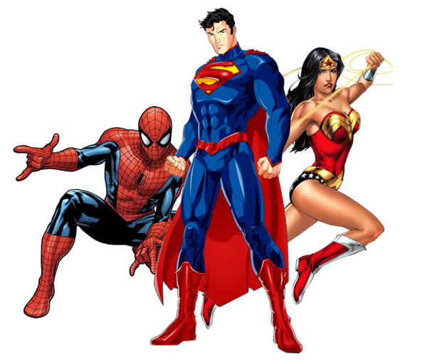 Desenhos de Super-Heróis para colorir