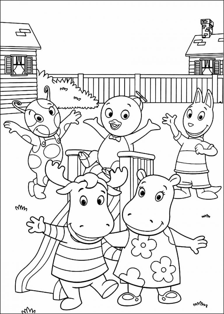 30+ Desenhos dos Backyardigans para imprimir e colorir - Como fazer em casa