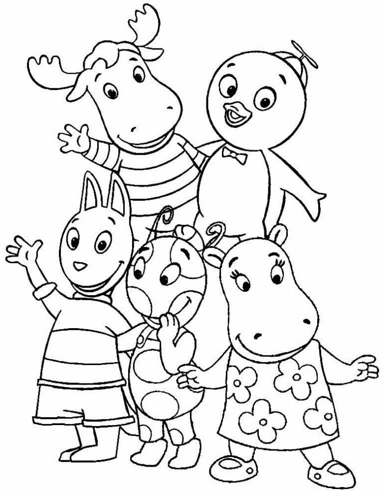 30+ Desenhos dos Backyardigans para imprimir e colorir - Como fazer em casa