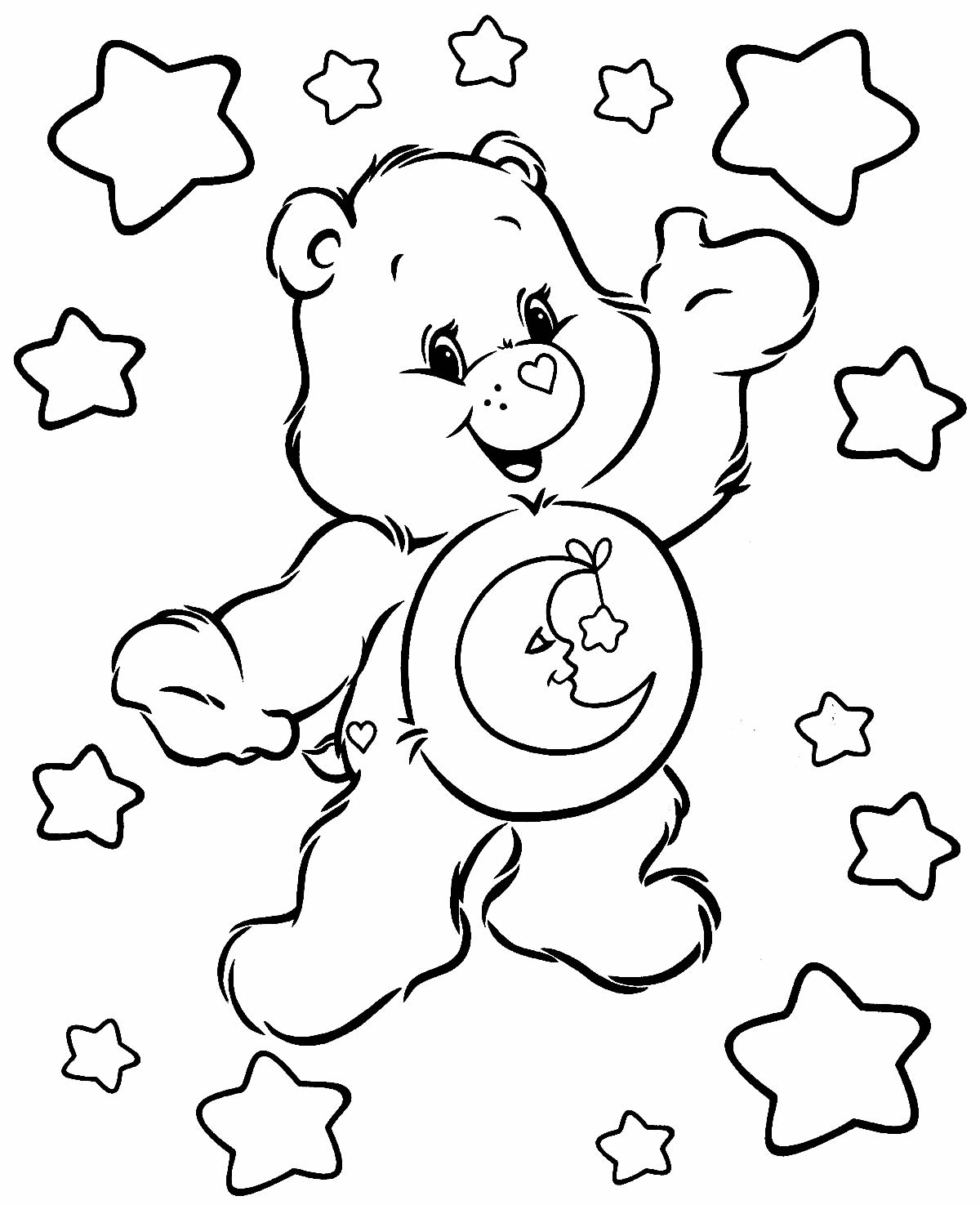 Desenho dos Ursinhos Carinhosos para colorir