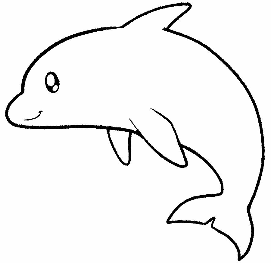 Imagem de golfinho para colorir
