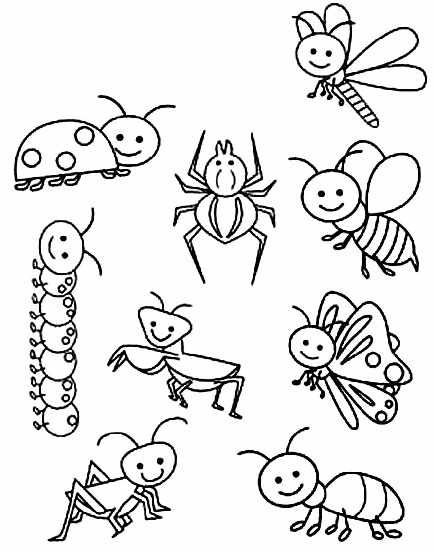 Desenho de abelhinhas para colorir