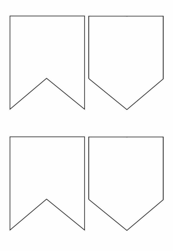 Moldes de Bandeirinhas Juninas para imprimir