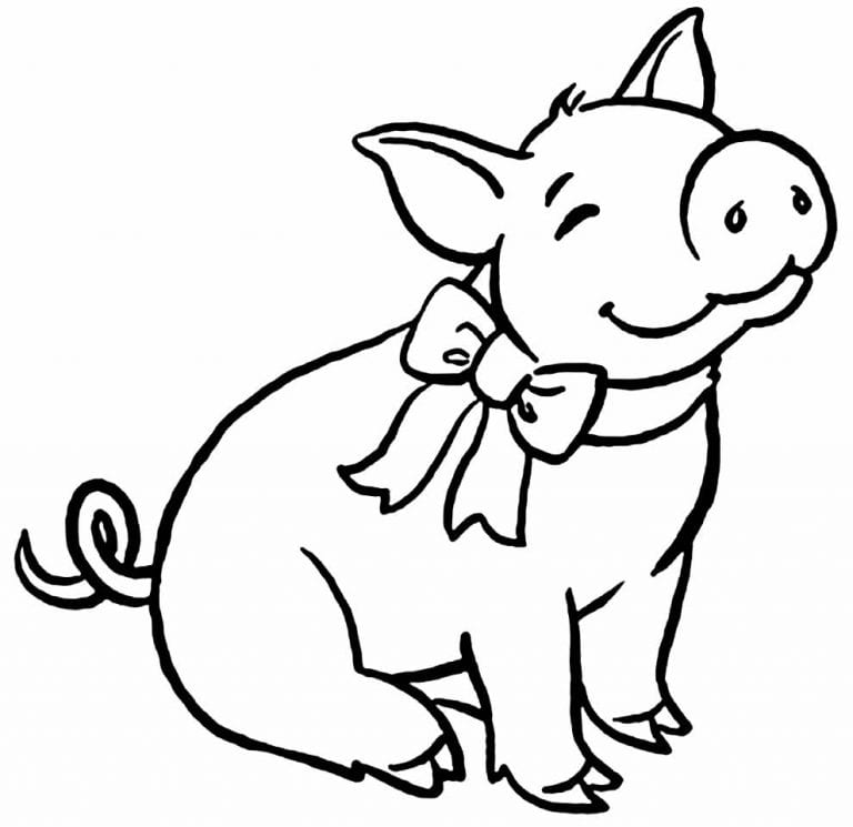 Porquinhos para colorir: 50+ desenhos lindos - Como fazer em casa