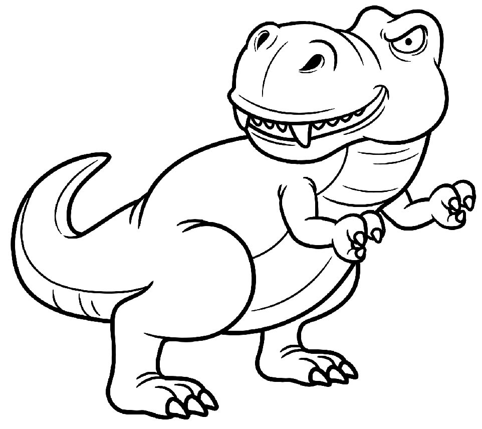 Imagem para pintar de T-Rex
