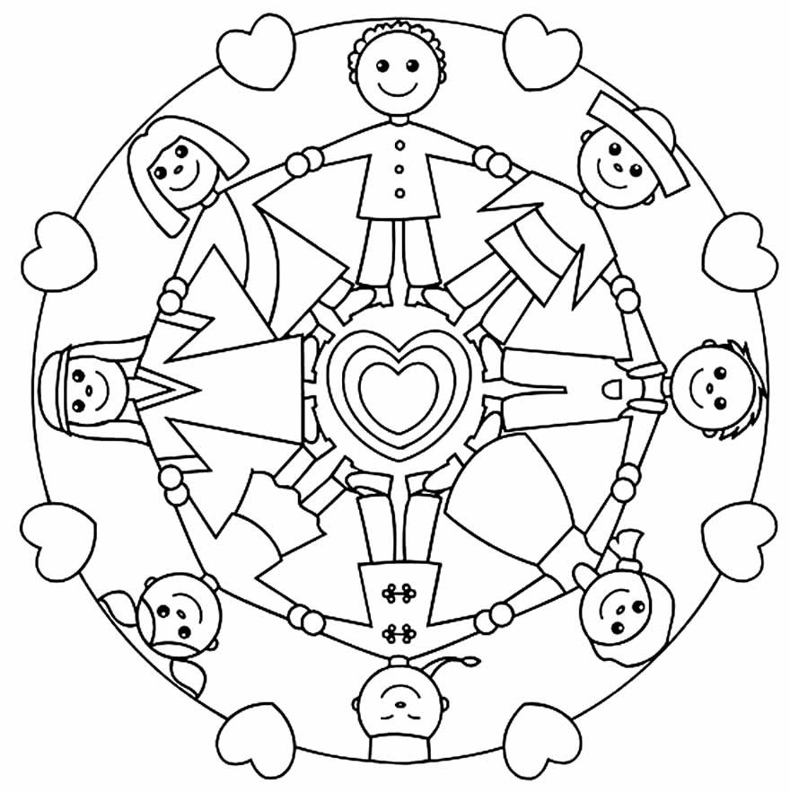 Desenho para pintar de Mandala