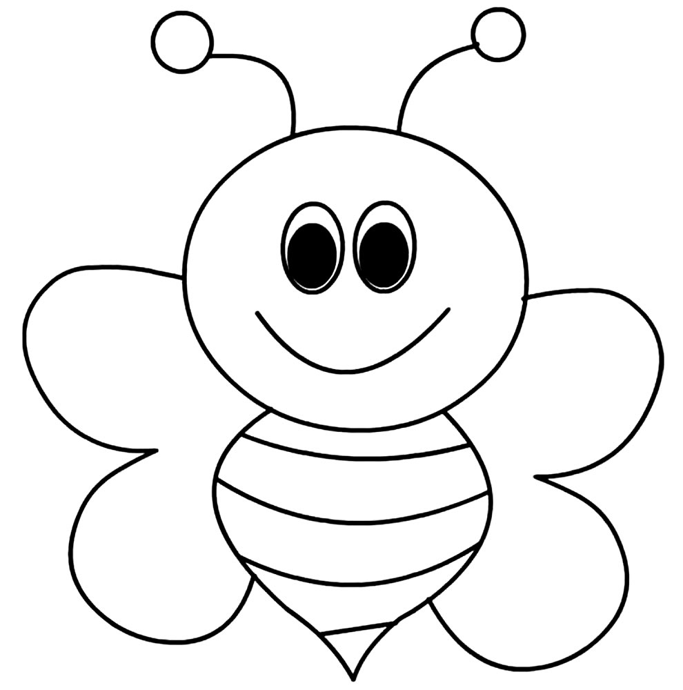 Imagem de abelha para colorir